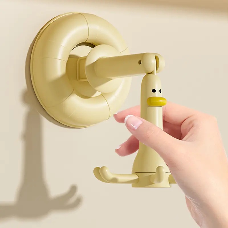 Wall Organizer Pocket - Ganchos utilitarios ajustables con ventosa 360,