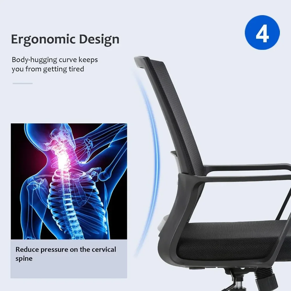 Silla de oficina ergonómica, s - Task Chair Mid Back reseña y precio