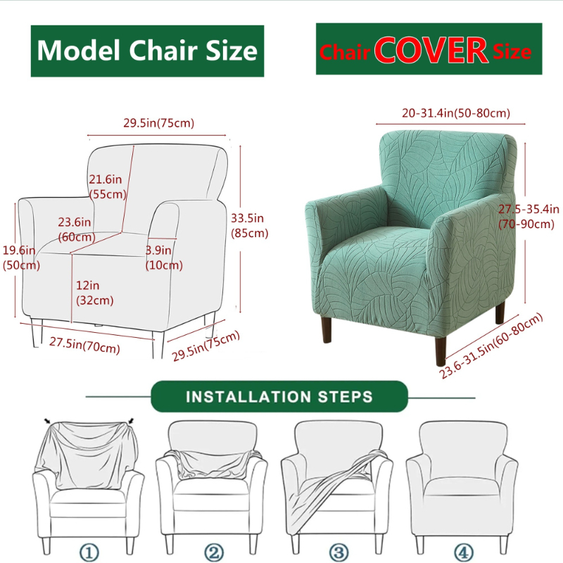 1 unidad Funda elástica jacqua - Office Furniture Dimensions reseña y precio