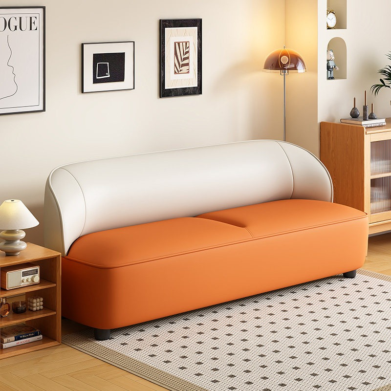 Sofá de cuero nórdico con rasc - Office Furniture Store reseña y precio