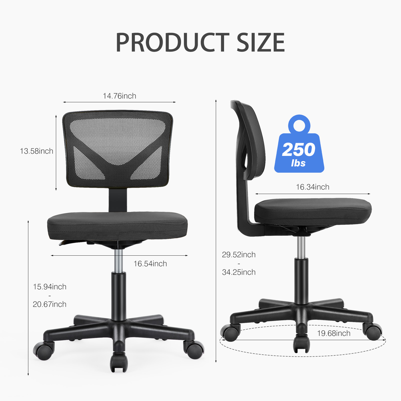 Silla de escritorio sin reposa - Task Chair Mid Back reseña y precio