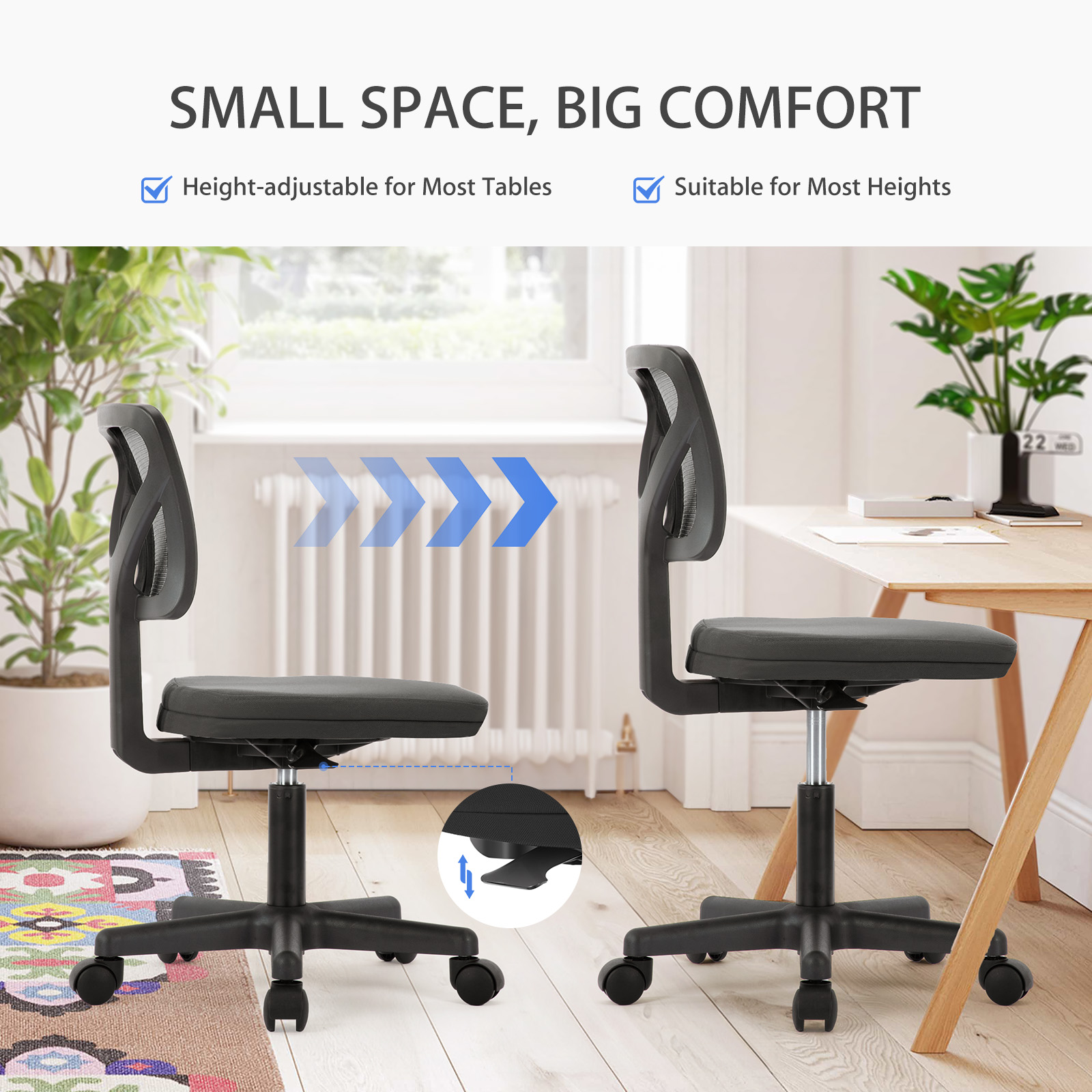 Silla de escritorio sin reposa - Task Chair Mid Back reseña y precio