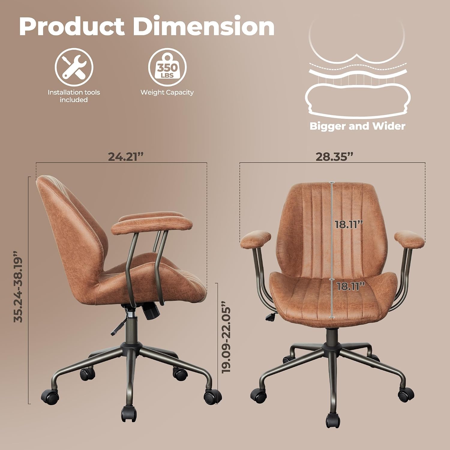 Silla de oficina ergonómica co - Task Chair Mid Back reseña y precio