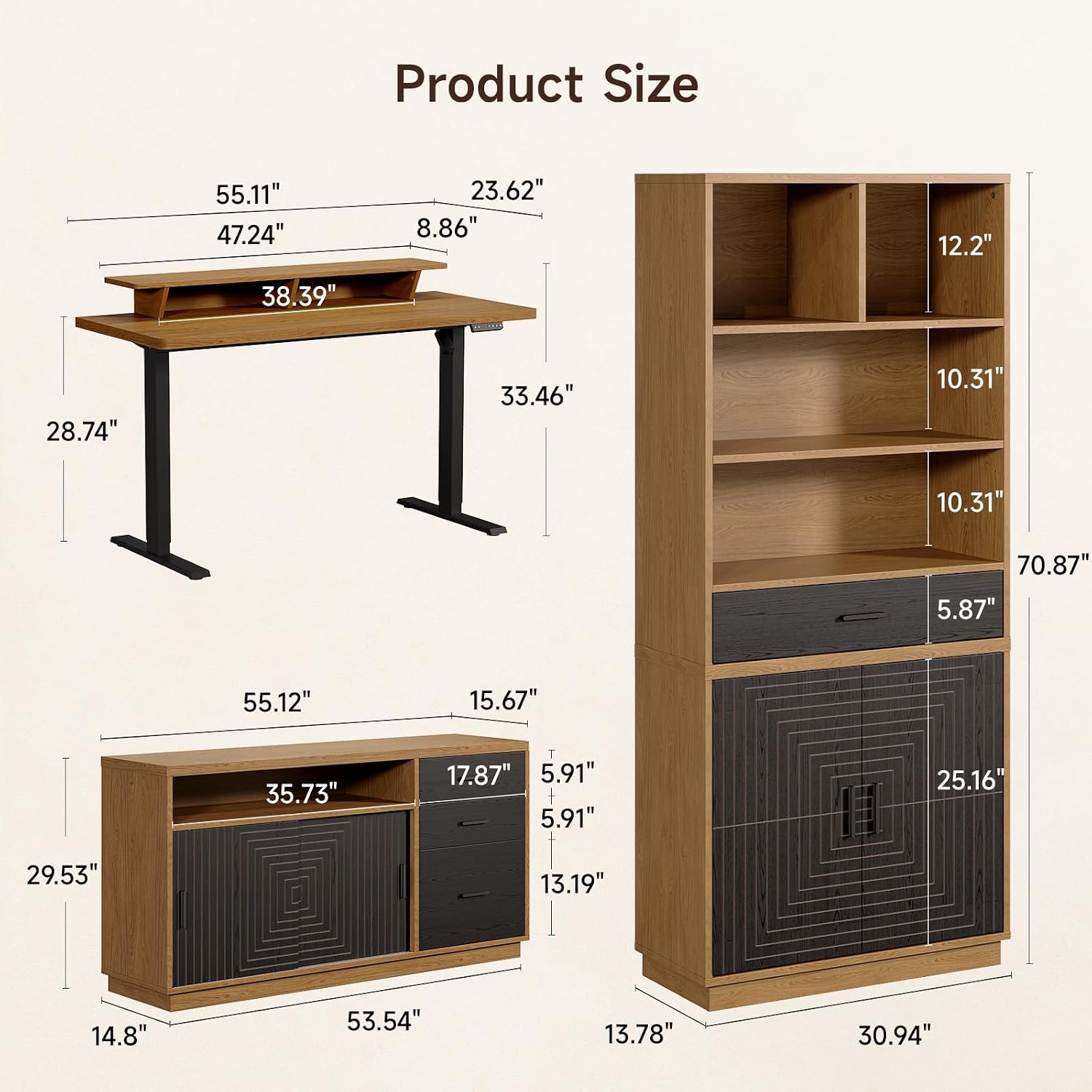 Conjunto de Escritorio y Mesa  - Office Furniture Set reseña y precio