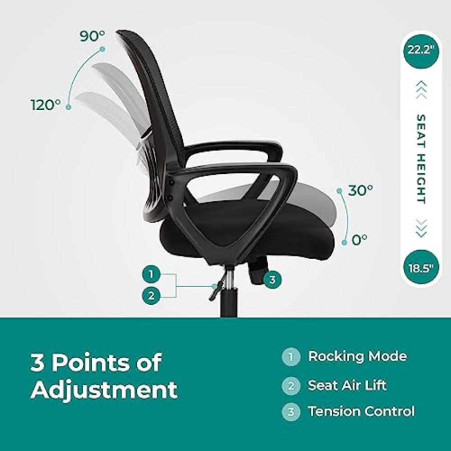 Silla de Oficina para el Hogar - Task Chair Mid Back reseña y precio