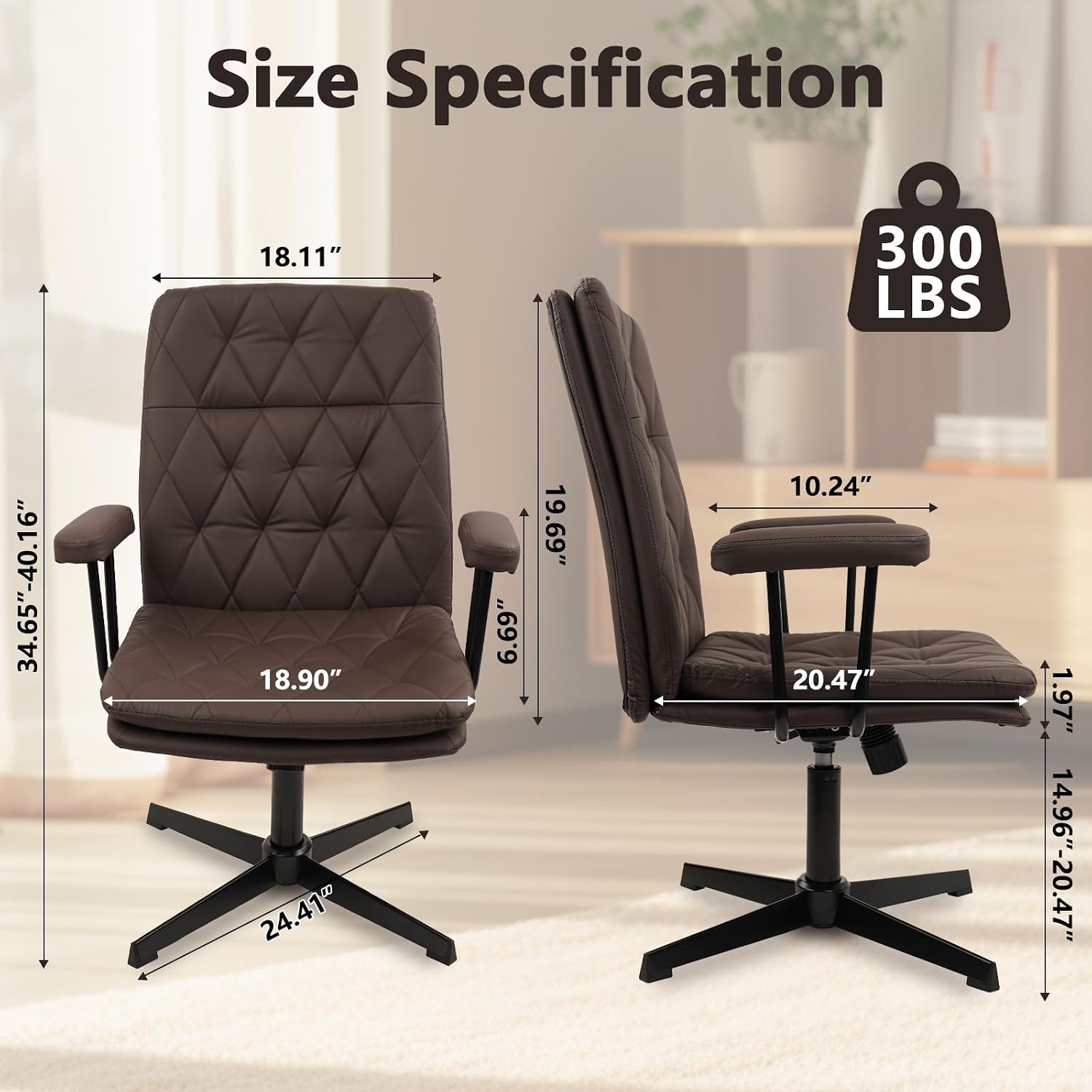Silla de Oficina de Cuero Marr - Task Chair Mid Back reseña y precio