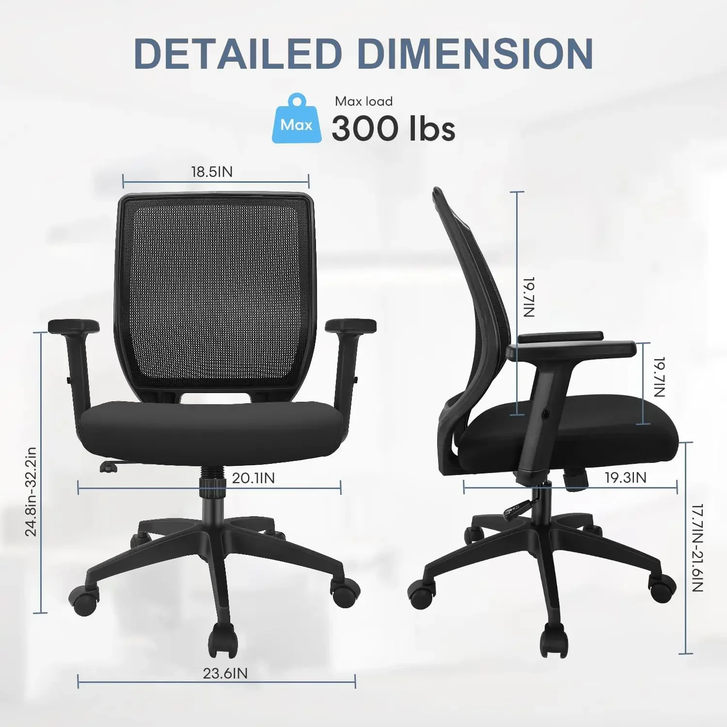 Silla de Oficina Ergonómica, S - Task Chair Mid Back reseña y precio