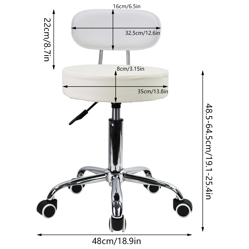 CANBOUN Taburete con ruedas de - Task Chair Mid Back reseña y precio